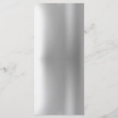 シルバーグリッタードリップウェディングレセプション メニュー (裏面)