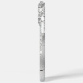 シルバーグリッタードリップスグラムシグネチャー Case-Mate iPhoneケース (裏面 / 左)