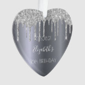 シルバーグリッタードリップススウィート16 オーナメント (正面)