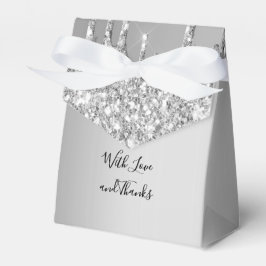 シルバーグリッタードリップスドリップグリッター結婚ズ フェイバーボックス