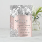 シルバーグリッタードリップスバルーンバラ金ゴールドスウィート16 招待状 (スタンド正面)