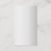 シルバーグリッタードリップスメタリックシャインメイクアップアーティスト 名刺 (裏面)