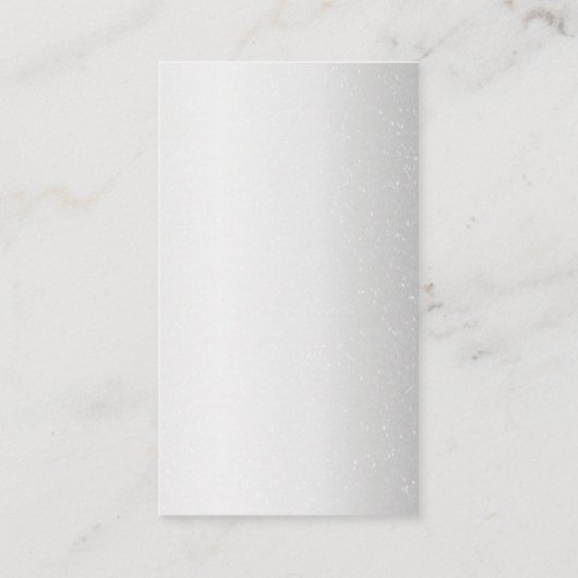 シルバーグリッタードリップスメタリックシャインメイクアップアーティスト 名刺 (裏面)