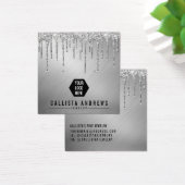 シルバーグリッタードリップスロゴイヤリングディスプレイカード (デスク)