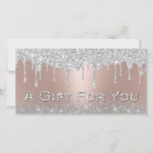 シルバーグリッタードリップバラ金ゴールド商品券 (正面)