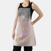 シルバーグリッタードリップバラ金ゴールド妻ママボス エプロン (インサイチュ)