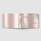 シルバーグリッタードリップバラ金ゴールド80th ゲストブック (全面)