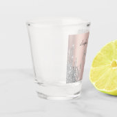 シルバーグリッタードリップバラ金ゴールド80th ショットグラス (左)