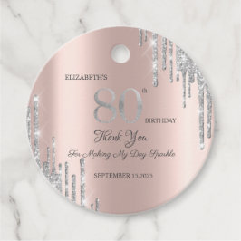 シルバーグリッタードリップバラ金ゴールド80th フェイバータグ