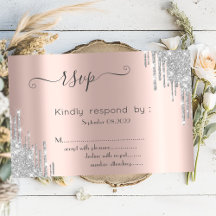  シルバーグリッタードロップ バト・ミツワー RSVP 