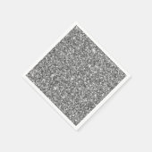 シルバーグリッターナプキン スタンダードカクテルナプキン (角)