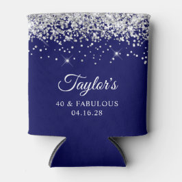 シルバーグリッターネイビーブルー40とファブラス 缶クーラー