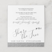 シルバーグリッターパーティーハッシュタグミニサイン プレイスカード (外部開封)