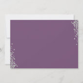 シルバーグリッターパープルコミュニオンサンキューカード サンキューカード (裏面)