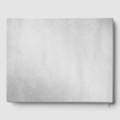 シルバーグリッターパープルフローラ100th誕生日パーティー ゲストブック (裏面)