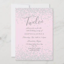 シルバーグリッターピンクガールズ12thバースデーパーティー