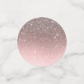 シルバーグリッターピンクスパークルグラムバースデーパーティー コンフェッティ (スモール正面)