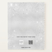 シルバーグリッターフォト結婚花嫁 プランナー手帳 (裏面)