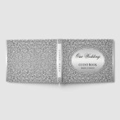 シルバーグリッターフレームゲストブック ゲストブック (全面)