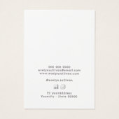 シルバーグリッターフレームボーネックレス表示カード (裏面)