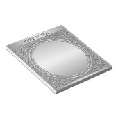 シルバーグリッターフレームメモ帳 ノートパッド (アングル)