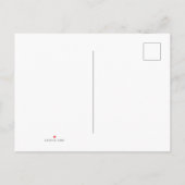 シルバーグリッターブライトレッドフォイルスウィート16 インビテーションポストカード (裏面)