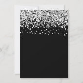 シルバーグリッターブラックスウィート16 招待状 (裏面)