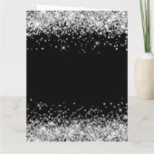 シルバーグリッターブラックハッピーアニバーシティ カード (裏面)