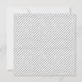 シルバーグリッターベビーシャワー招待状 招待状 (裏面)