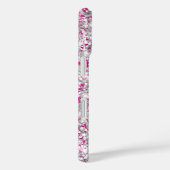 シルバーグリッターホットピンクガーリーシグネチャー Case-Mate iPhoneケース (裏面 / 右)