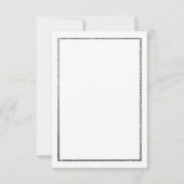 シルバーグリッターホワイトピンクフローラザデイトを保存 セーブザデート (裏面)