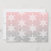 シルバーグリッターメリークリスマスカスタムの写真 シーズンカード (裏面)