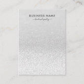 シルバーグリッターライツイヤリングジュエリー表示 名刺 (正面)