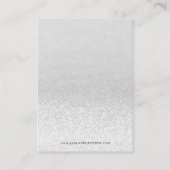 シルバーグリッターライツイヤリングジュエリー表示 名刺 (裏面)