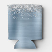 シルバーグリッターライトブルーフォイル50誕生日 缶クーラー (裏面)