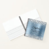 シルバーグリッターライトブルーフォイル50&ファブラスゲスト ノートブック (内部)
