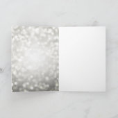 シルバーグリッターライト60th誕生日ありがとう サンキューカード (内部)