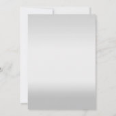 シルバーグリッタールック結婚式招待状 招待状 (裏面)