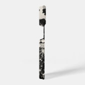 シルバーグリッターレオパード印刷 iPhoneケース (右側面)