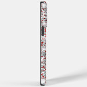 シルバーグリッターレッドフォイルモダンシガーリーグネチャ Case-Mate iPhoneケース (裏面 / 右)