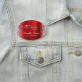 シルバーグリッターレッドフォイル名タイトル 名札 (インサイチュ)