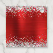 シルバーグリッターレッドフォイル80誕生日 フェイバータグ (裏面)