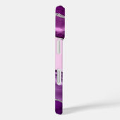 シルバーグリッター入りパープルアゲートモノグラムケース Case-Mate iPhoneケース (裏面 / 右)