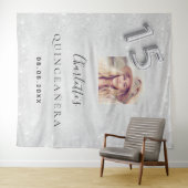 シルバーグリッター写真キンセアニェラへようこそ タペストリー (インサイチュ(横))