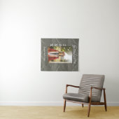 シルバーグリッター写真卒業証書 名前クラステキストを追加 タペストリー (インサイチュ(横))