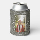 シルバーグリッター写真卒業add name class文字 缶クーラー (缶裏面)