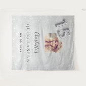 シルバーグリッター写真 キンチャネラ歓迎 タペストリー (正面(横))