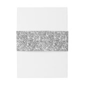 シルバーグリッター写真 招待状ベリーバンド (裏面例)