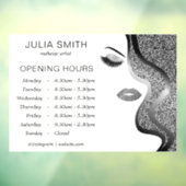 シルバーグリッター効果のメイクアップ ウィンドウサイン (シート3)