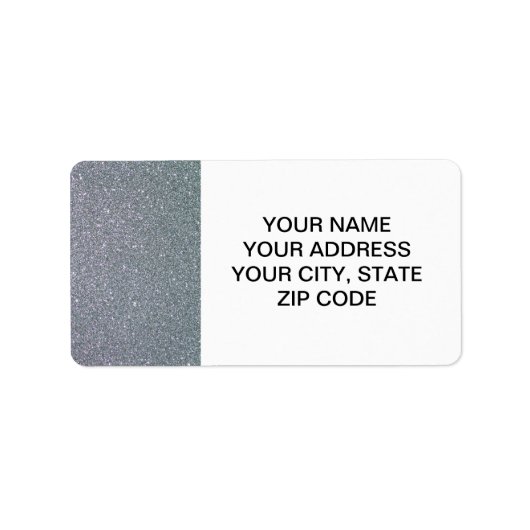 シルバーグリッター印刷 ラベル (正面)